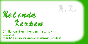 melinda kerpen business card